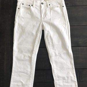 J Crew white denim